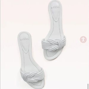 Alexandre Birman Vicky White Flat Slide sz 8